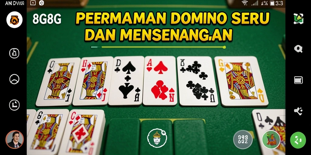 Gameplay domino yang seru dan interaktif di 8G8G.