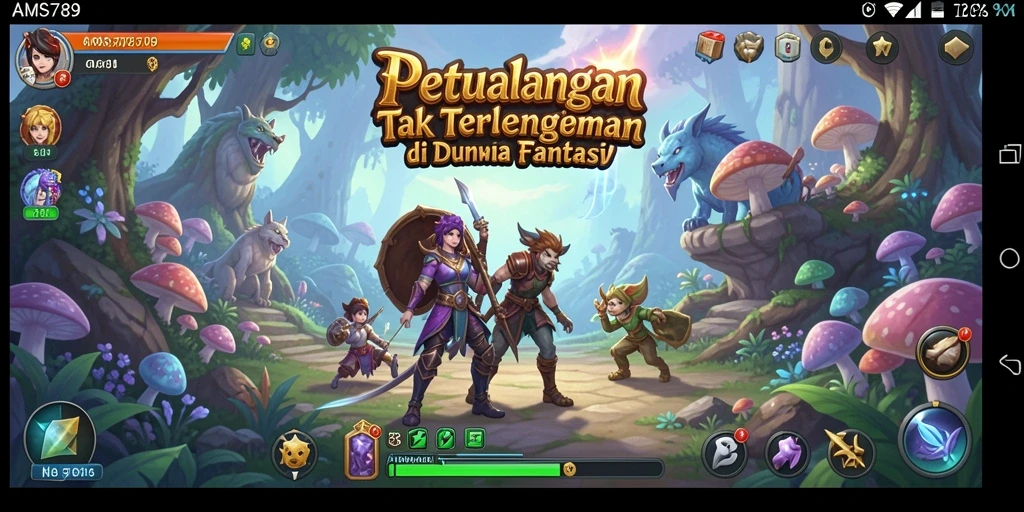 Screenshot gameplay AMS789 menunjukkan aksi petualangan yang mendebarkan.