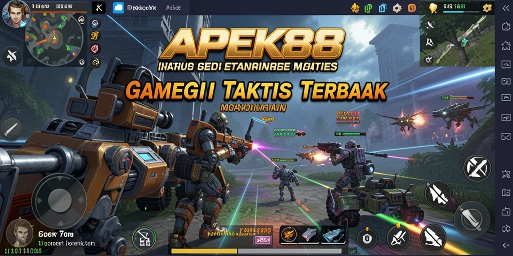 Tampilan gameplay seru dan dinamis di APEK88.