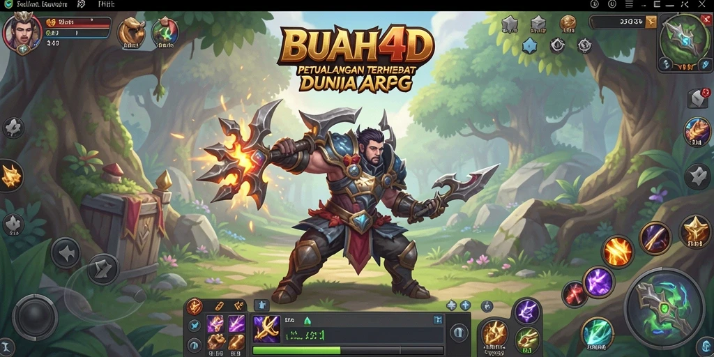 Tampilan gameplay ARPG yang menegangkan di BUAH4D.