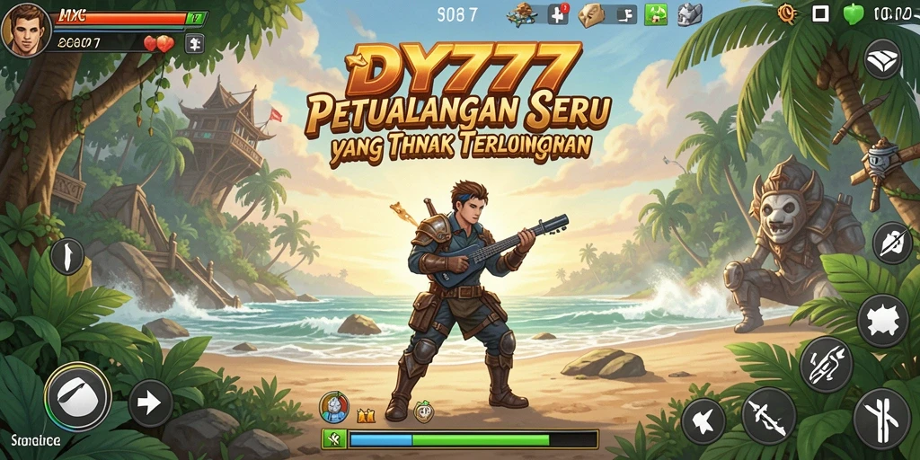 Gameplay seru dari DY777 yang penuh tantangan.