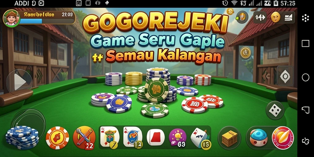 Tampilan gameplay GOGOREJEKI yang seru dan interaktif.