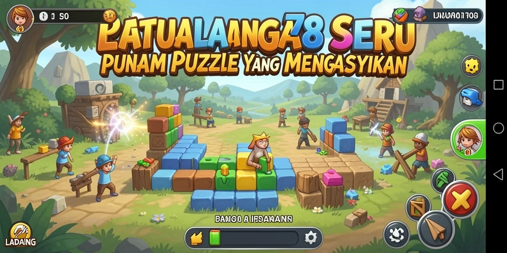 Tampilan gameplay LADANG78 yang menantang dan interaktif