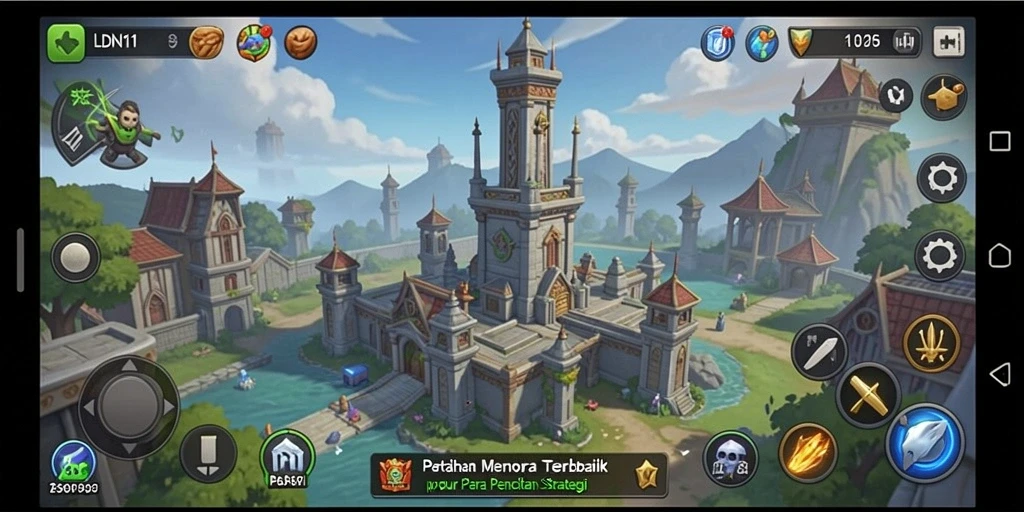 Tampilan gameplay menara pertahanan yang mendebarkan di LDN11.