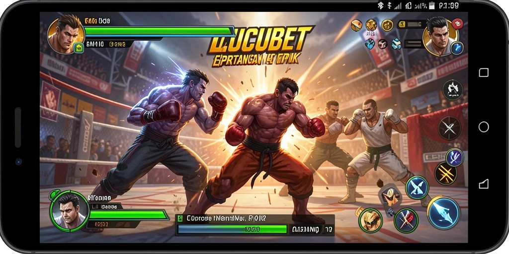 Tampilan gameplay LUCUBET yang seru dan penuh aksi.