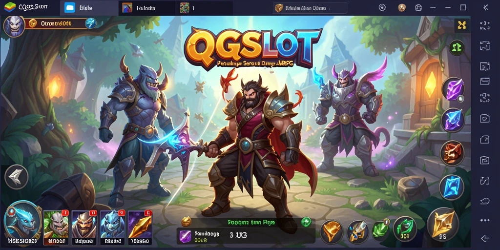 Tangkapan layar menampilkan pertempuran seru di dunia ARPG.