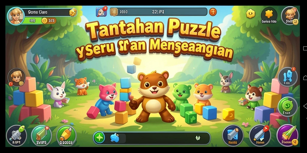 Tampilan gameplay dari SVIP5 yang penuh warna dan menantang.
